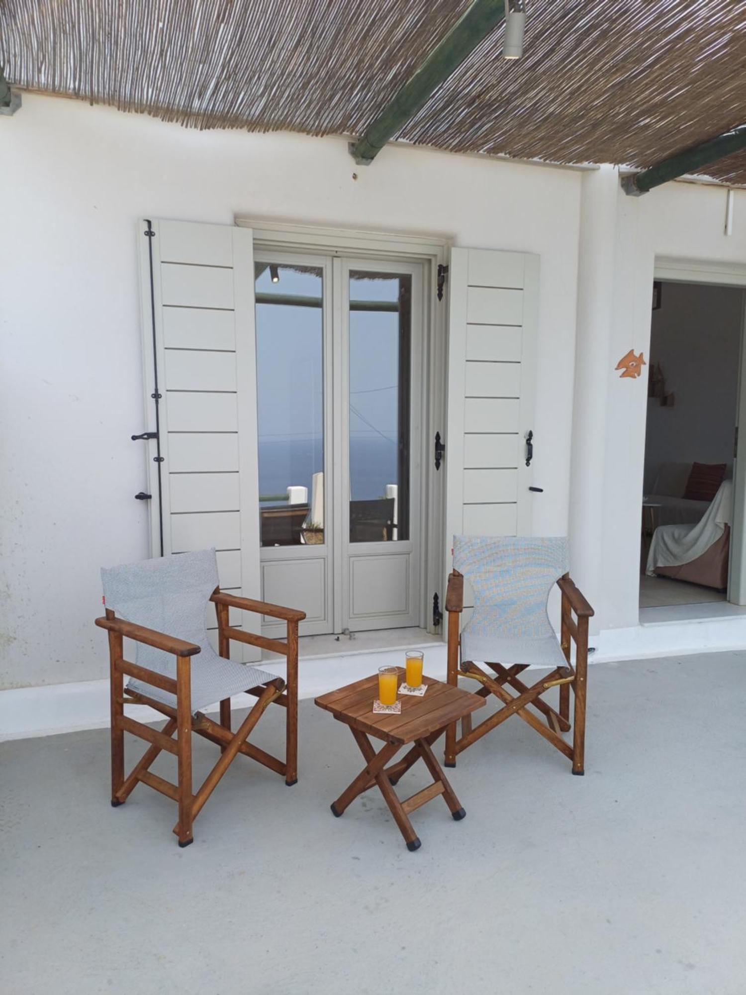 Вилла 'Irene' Cycladic House With Sunrise And Sea View! Foinikia  Экстерьер фото