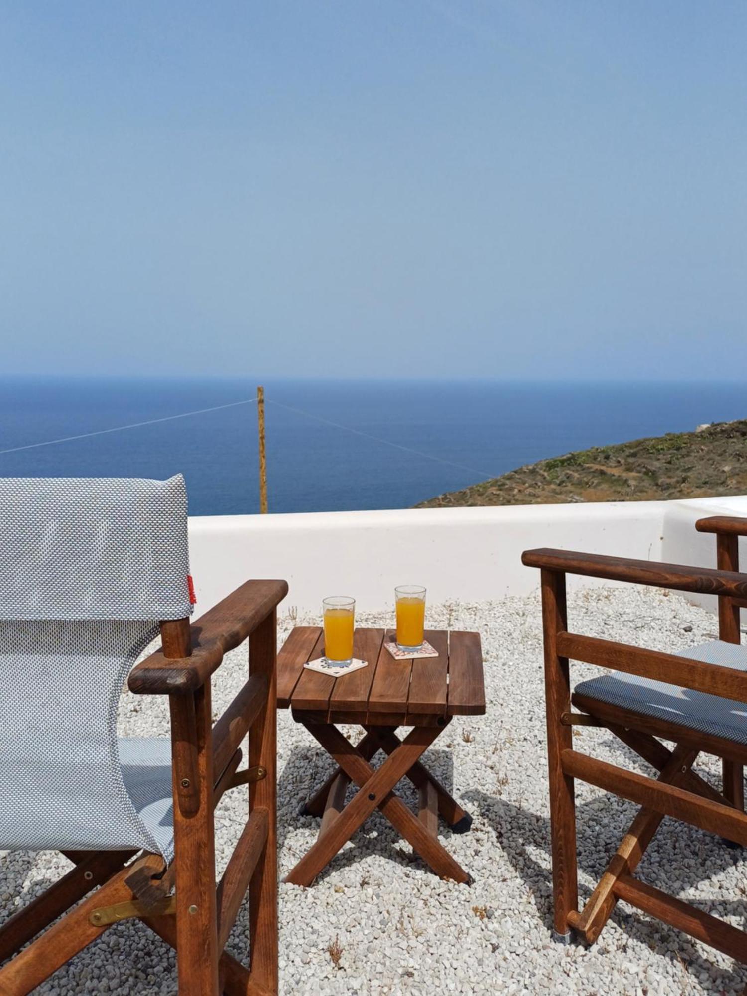 Вилла 'Irene' Cycladic House With Sunrise And Sea View! Foinikia  Экстерьер фото