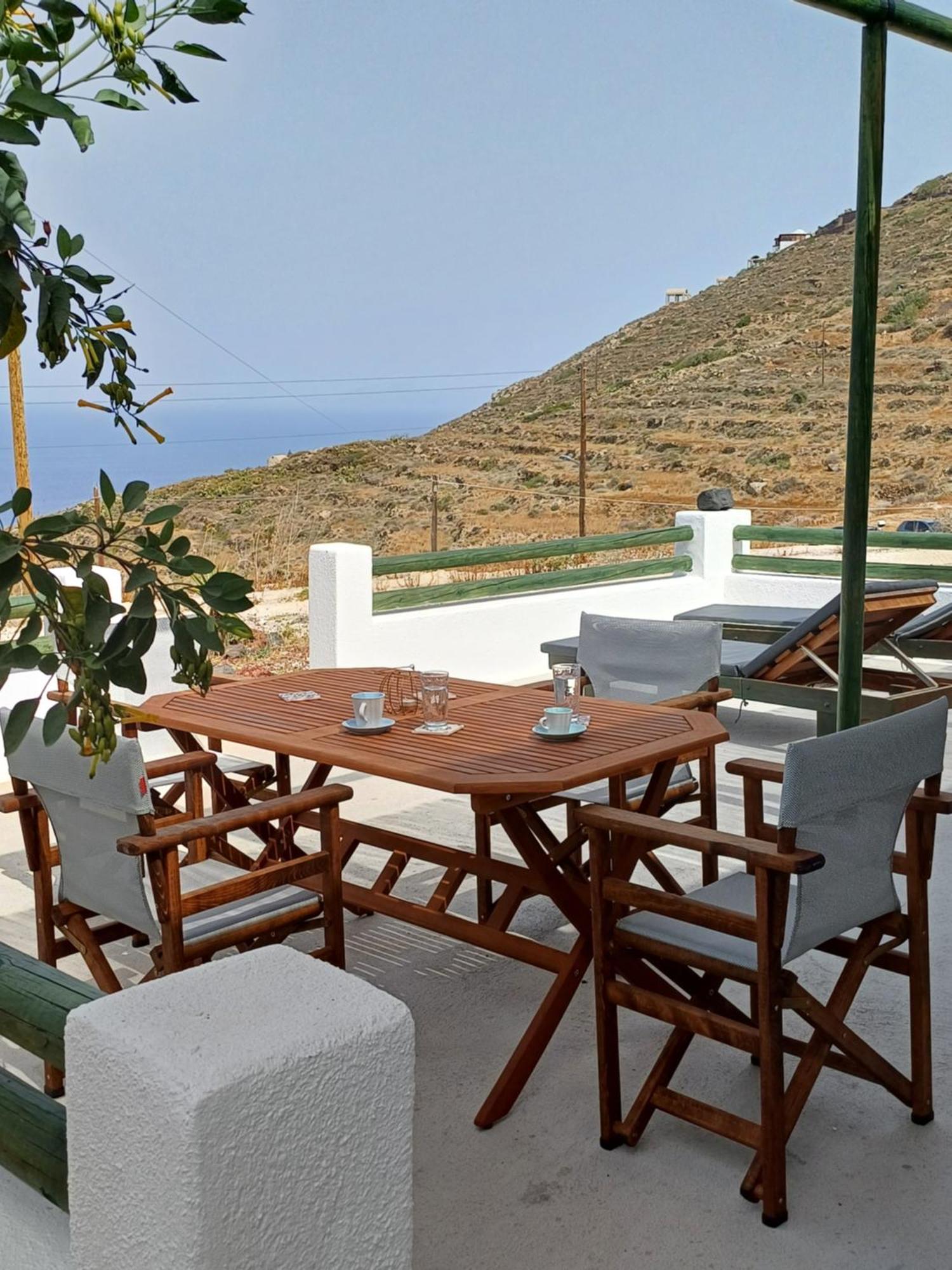 Вилла 'Irene' Cycladic House With Sunrise And Sea View! Foinikia  Экстерьер фото